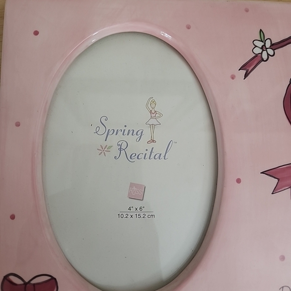 Spring Recital Pink Ceramic Hand Painted Picture Frame - Picture 4 of 4